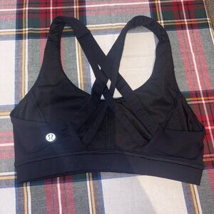 lululemon athletica Cross-Back Black Sports Bra
